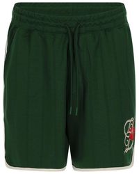 Drole de Monsieur - Embroidered Drawstring Shorts - Lyst