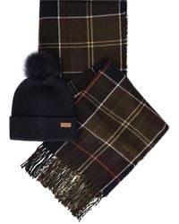 Barbour - Dover Beanie & Hailes Scarf Gift Set - Lyst