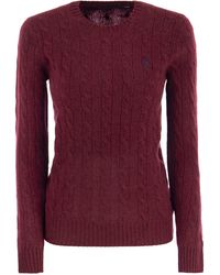 Polo Ralph Lauren - Lana y suéter de punto de cable de cachemir - Lyst