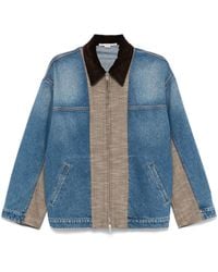 Stella McCartney - Denim And Tweed Jacket - Lyst