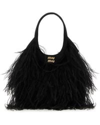 Miu Miu - Embellished Satin Handbag - Lyst