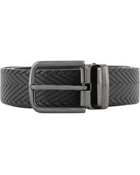 Emporio Armani - Gürtel schwarz - Lyst