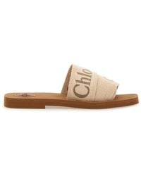 Chloé - Logo Flats - Lyst