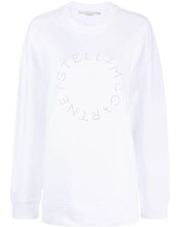 Stella McCartney - Sweater Met Stras Logo - Lyst