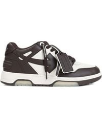 Off-White c/o Virgil Abloh - Braune Ledersneakers Mit Gel-Einsätzen - Lyst