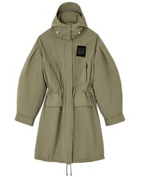 Ganni - Hooded Longline Parka - Lyst
