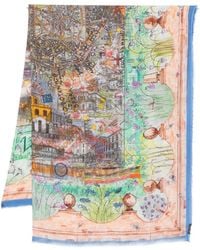 Faliero Sarti - Milano Silk Blend Stole - Lyst