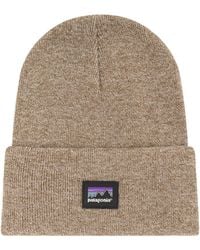 Patagonia - Beanie Made From Recycled Polyester With A Logo - Lyst