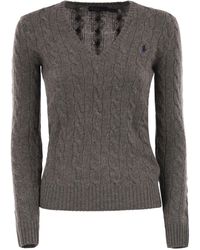 Polo Ralph Lauren - Wool En Cashmere Cable Knit Jumper - Lyst