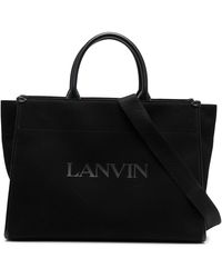 Lanvin - Canvas Shopper Bag - Lyst