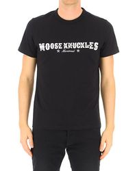 Moose Knuckles - T-shirt Zwart - Lyst