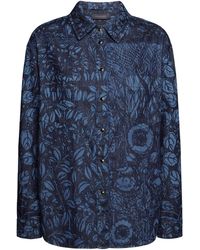 Elena Miro - Laub Zeichnen Denim -Hemd zeichnen - Lyst