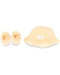 Teddy & Minou - Mini Hat And Bootie Set - Lyst