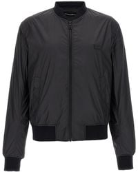 Dolce & Gabbana - Logo Plaque Bomber Jacket - Lyst