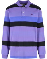 ERL - 'Rugby' Cotton Polo Shirt - Lyst