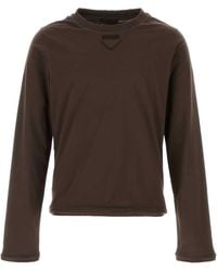 Prada - Solid T-Shirt - Lyst