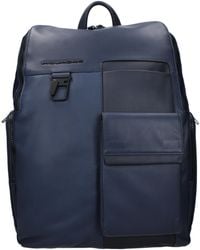 Piquadro - Backpacks And Pouches Leather - Lyst