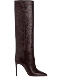 Paris Texas - Crocodile-Embossed Leather Boot - Lyst