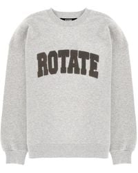 ROTATE BIRGER CHRISTENSEN - Logo Crew Neck Sweatshirt - Lyst