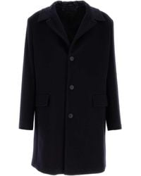 Prada - Midnight Wool Blend Coat - Lyst
