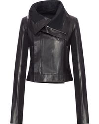 Rick Owens - Veste de motard en cuir - Lyst