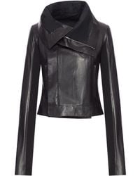 Rick Owens - Leather Biker Jacket - Lyst