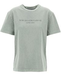 Alexander Wang - "Erhöhte Logo -T -Shirt mit Emb - Lyst
