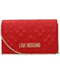 Love Moschino - Pochette Donna Poliuretano Rosso - Lyst