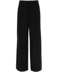 Balenciaga - Twill Wide-Leg Pant - Lyst