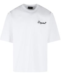 DSquared² - Wit Katoenen T-shirt - Lyst