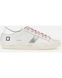 Date - DATE. Sneakers blancs basse collines avec lacets roses - Lyst