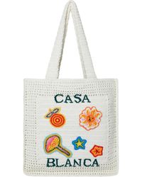 CASABLANCA - White coton fourre-tout - Lyst