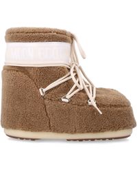 Moon Boot - Platte Schoenen Bruin - Lyst