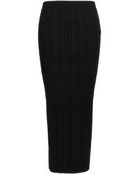 Balmain - Geplooide Midi Rok - Lyst
