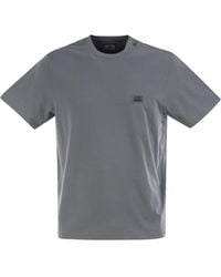 C.P. Company - Cotton T-Shirt With Logo Patch - Lyst