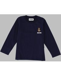 Moschino - T Shirt A Manica Lunga Con Ricamo Teddy Bear - Lyst