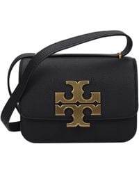 Tory Burch - Schoudertassen Eleanor Vrouwen Leer Zwart - Lyst