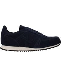 Armani Jeans - Sneakers Uomo Camoscio Blu - Lyst