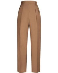 Max Mara - Broek Leather Brown - Lyst