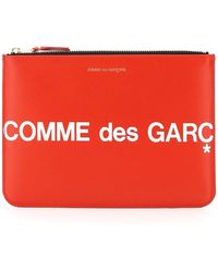 Comme des Garçons - Portafoglio Comme Des Garcons Portafoglio In Pelle Con Logo - Lyst