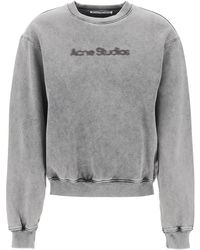 Acne Studios - "Round Neck Sweatshirt With Blurred - Lyst