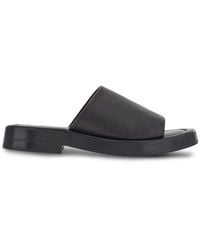 Ferragamo - Leather Flat Sandals - Lyst