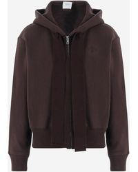 Patou - Cotton Hooded Sweatshirt With Zipper - Lyst