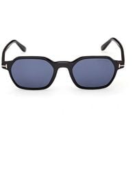Tom Ford - Zonnebril Ft1301 01 V Joey Zwart/blauw Heren - Lyst
