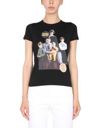 Raf Simons - Fitted Graphic Print Crew Neck T-Shirt - Lyst