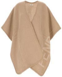 Fendi - Roma Wool And Cashmere Blend Cape - Lyst