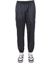 MSGM - Casual Jogging Pants With Elastic Waistband And Side Logo - Lyst