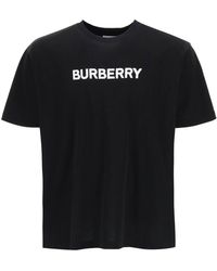 Burberry - Harriston -aanvullen T -shirt Met Logo -print - Lyst