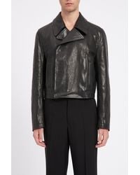 Ann Demeulemeester - Albin Cropped Double Breasted Blouson - Lyst