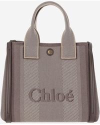 Chloé - Chloé Carry Small Canvas Tote Bag - Lyst